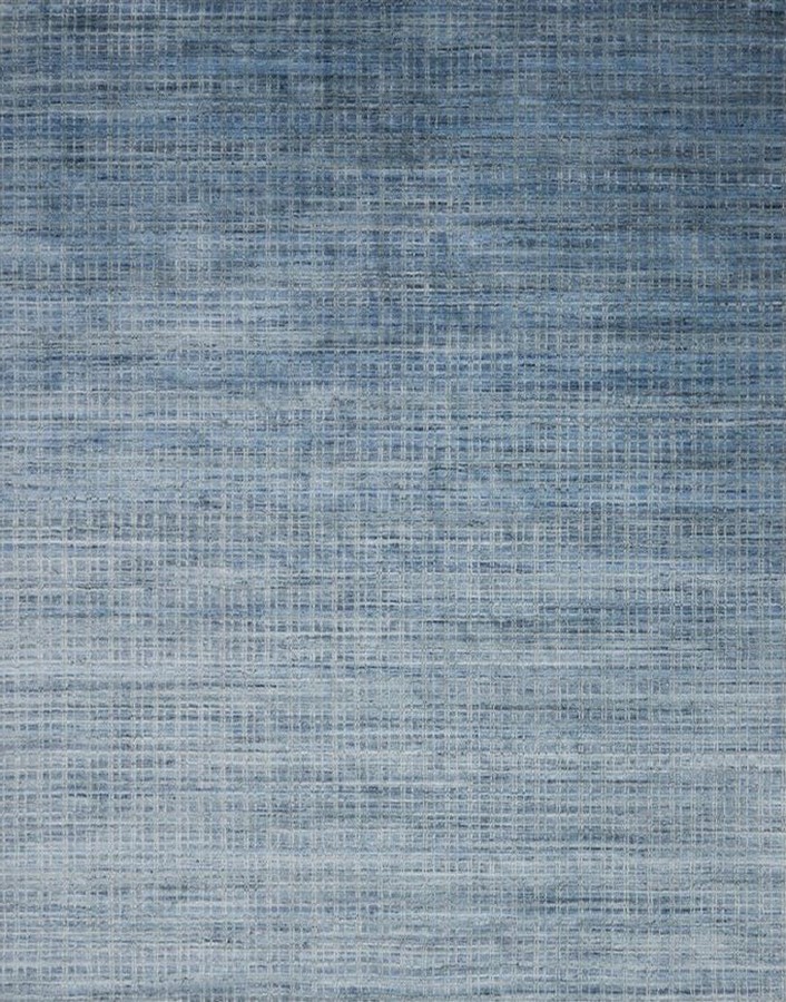 Blue Viscose Wool Rug | Dallas Rugs