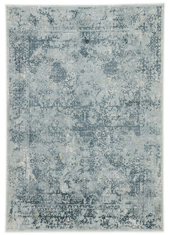 Pearl Blue Stargazer Viscose Rug | Dallas Rugs